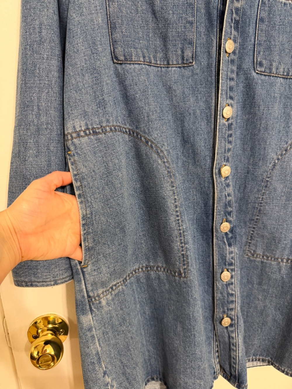 Madewell Light Blue Denim Shirt Jacket - Picture 2 of 4